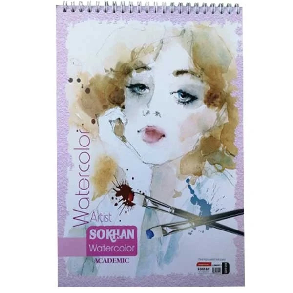 دفتر آبرنگ سخن سایز A4