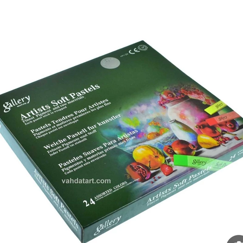 پاستل گچی 24 رنگ گالری